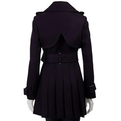 Miss Sixty Women's Double-breasted Wool Trench Coat
