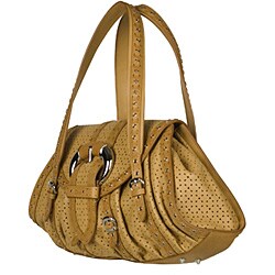 Dior Savane Perforated Leather Satchel