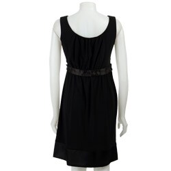 Tiana B. Women's Origami Satin Trim Solid Dress