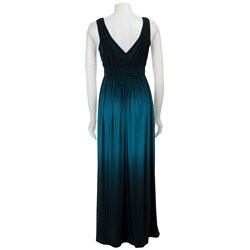OC by Oleg Cassini Women's Smocked Maxi Dress