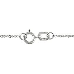 10k Gold 1/6ct TDW Black Diamond Cross Necklace