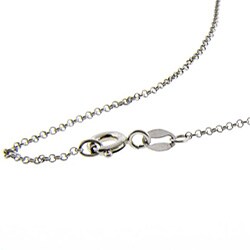 Sterling Silver Diamond Accent Peace and Love Necklace