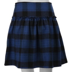 Necessary Objects Junior's Plaid Skirt