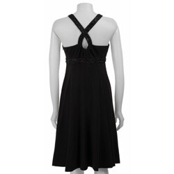Jones New York Women's Black Stretch Crepe Dress