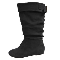 Glaze by Adi Women's Microsuede Slouchy MId-calf Boots