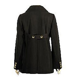 Liz Claiborne Women's Double-breasted Wool Peacoat