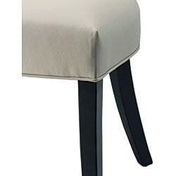 Matty Top-grain Off-White Leather Side Chairs (Set of 2)
