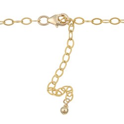 Charming Life 14k Goldfill Champagne Crystal Necklace