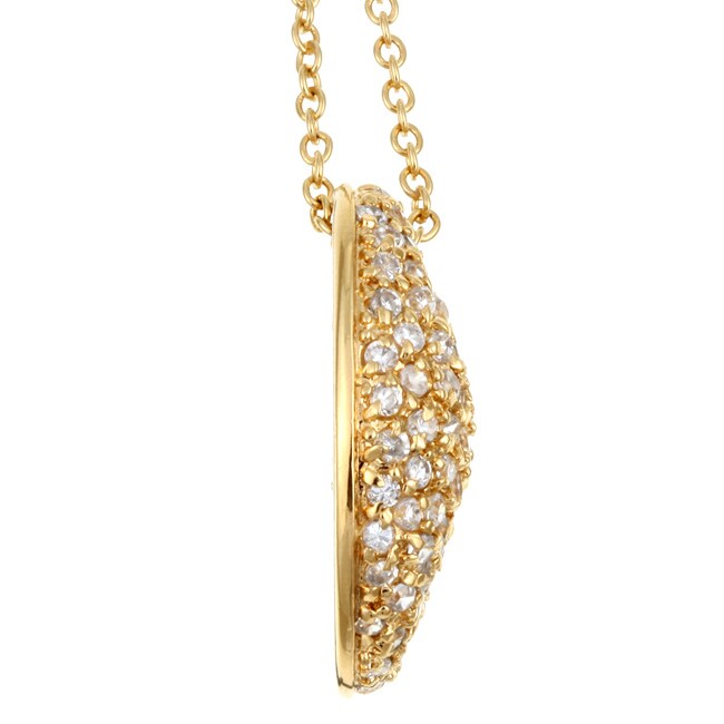 Caribe  Gold  14k over Sterling  Silver Cubic Zirconia Anchor-link Necklace