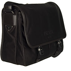 bags prada - Prada Tessuto and Saffiano Messenger Bag - 12266684 - Overstock ...