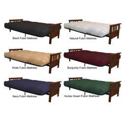 Provo Black-finish Queen-size Mission-style Frame/ Mattress Futon Set