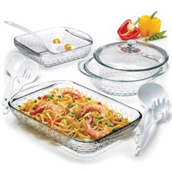 Anchor Hocking 4-piece Basketweave Ovenware Set (Pack of 2)