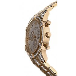 Wittnauer Goldplated Crystal Men's Chronograph Watch
