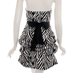 Wishes Women's Zebra Print Party Dress