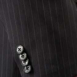 Kenneth Cole Reaction Men's Slim Fit Charcoal Stripe 2-button Suit