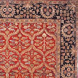 Heirloom hand-knotted Treasures Kerman Wool Rug (6' x 9')