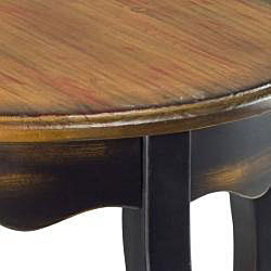 Antiqued Kailey Round Side Table