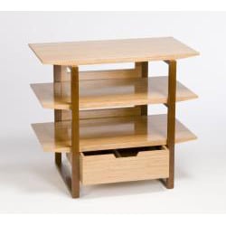 Breeze Tall AV Wood Leg Entertainment Unit