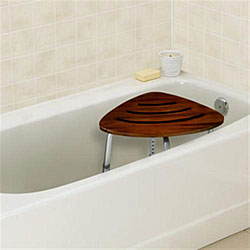 Conair Corner Teak Spa Bench