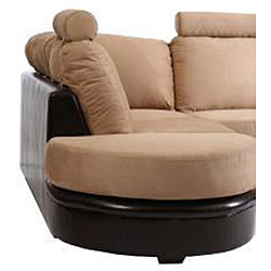 Newport Brown and Beige Sectional Sofa
