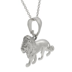 Sterling Silver Lion Necklace