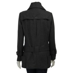 Coffee Shop Coats on Coffee Shop Women S Asymmetrical Wool Coat   Overstock Com