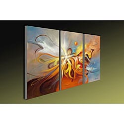 'Flying' Hand-painted Abstract Art Set 