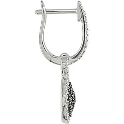 10k Gold 1/3ct TDW Black/ White Diamond Earrings (H-I, I2-I3)