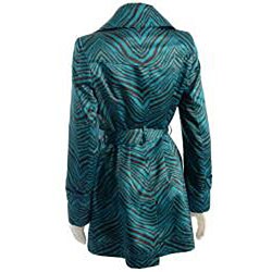 Via Spiga Women's Tiger Print Trench Coat