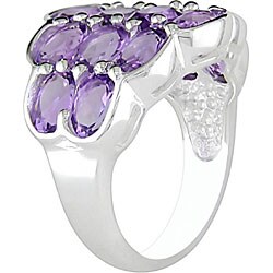 Sterling Silver Amethyst Fashion Ring