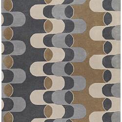 Hand-tufted Vibrant Grey New Zealand Wool Rug (8' x 11')