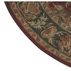 Hand-tufted Vintage New Zealand Wool Rug (8' Round) 