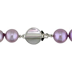 New York Pearls Amethyst and Multi-color FW Pearl Necklace