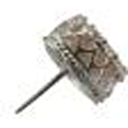 Sterling Silver Champagne Cubic Zirconia Heart-shaped Stud Earrings