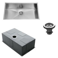 Vigo Undermount Stainless Steel Kitchen Sink, Faucet and Dispenser