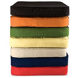 Outdoor 19" Chair Cushion with Sunbrella Fabric - Textured Neutral