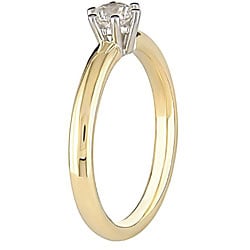 18k Gold 1/2ct TDW Diamond Solitaire Engagement Ring (H-I, SI2)