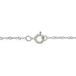 14k White Gold 1ct TDW Black Diamond Solitaire Necklace