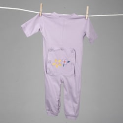 Aegean Infant Girl's Lilac Long Johns Sleeper
