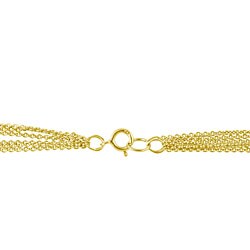 18k Gold over Silver Diamond Accent Heart Necklace