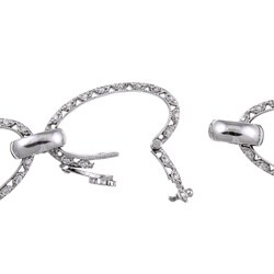 Tacori 18k White Gold 5/8ct TDW Diamond Bracelet (G, VS)
