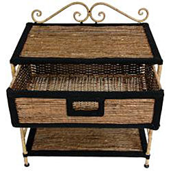 Banana Leaf 24-inch Woven Nightstand (China)