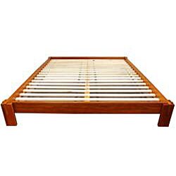 Mahogany Honey Twin Tatami Platform Bed (China)
