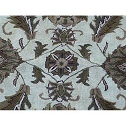 Indo Hand-tufted Ivory Wool Rug (8' Round)