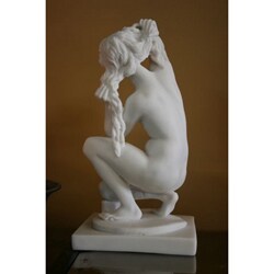 White Bonded Marble Aphrodite of Rhodes Full-figure Statue