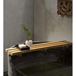 Farmed Teak Oil Finished Bath Bar (Thailand)