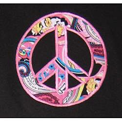 Ann Loren Girl's Paisley and Zebra Peace Shirt and Pants Set