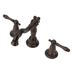Fontaine Monarch Wide Spread Brushed Bronze Bathroom Faucet