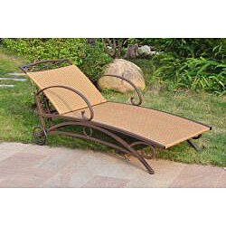 Valencia Resin Wicker/ Steel Frame Multi-Position Chaise Lounge