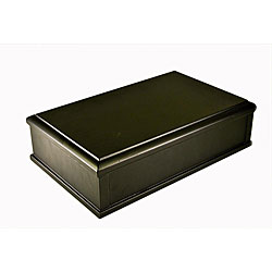 Novus AT15090300 Lined Black Wooden Tea Chest